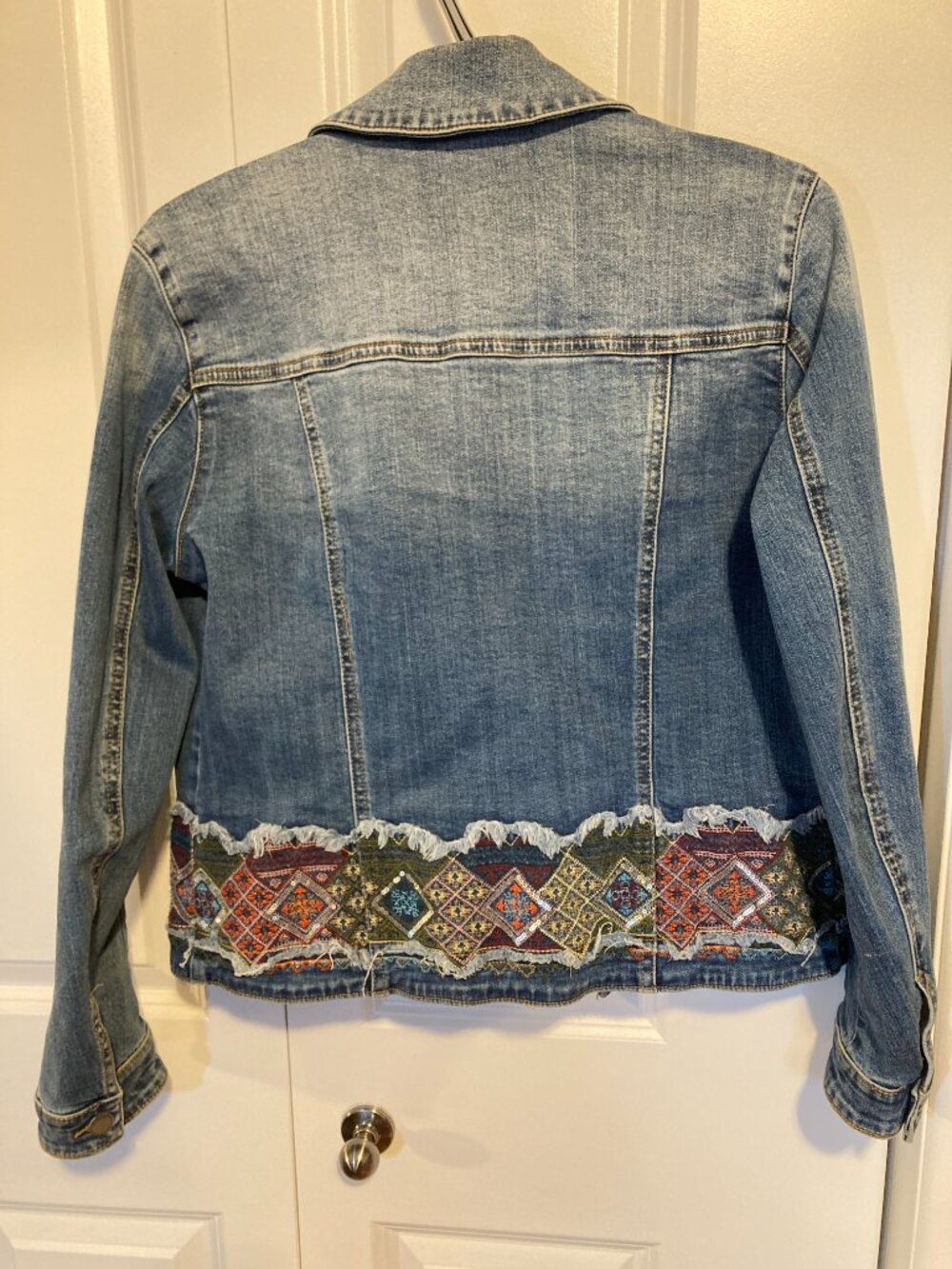 #178 Women's Desigual Bakersfield Denim Jacket, Size Large - Picture 3 of 5